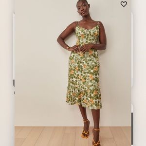 Reformation Embry orange grove dress